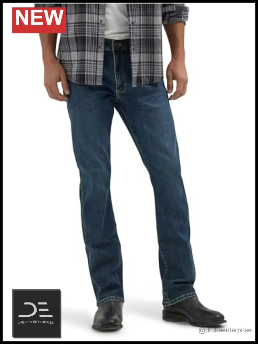 Slim Bootcut Jean with Stretch Denim - Modern Vintage Style